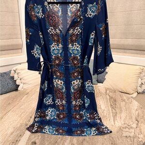 Ella Moss Blue Floral Dress